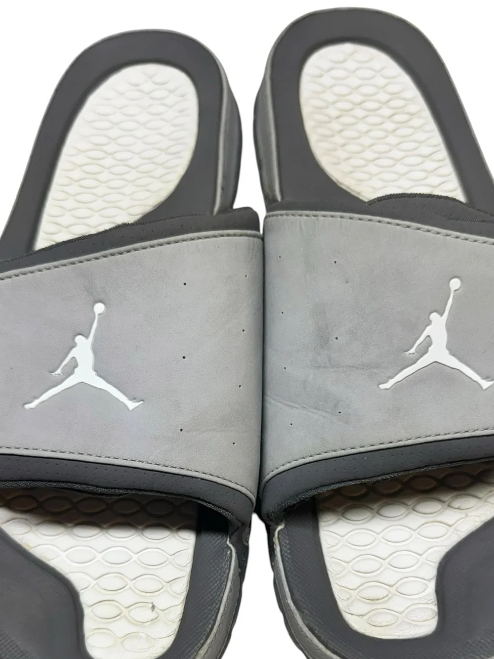 Jordan Hydro 2 Slides Sandals Mens Size 13 Wolf Grey Nike Basketball Slippers